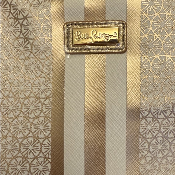 Lilly Pulitzer Gold and Cream Tote - Picture 5 of 7